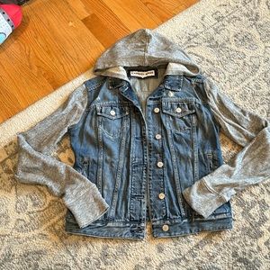 Express sweatshirt and Jean jacket